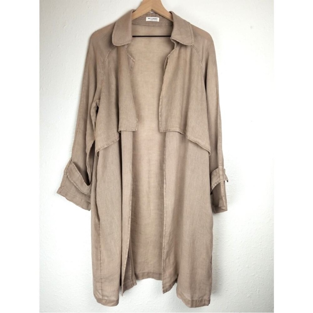 100% linen duster